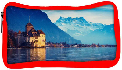 

Snoogg Eco Friendly Canvas Lake Geneva Designer Student Pen Pencil Case Coin Purse Pouch Cosmetic Makeup Bag (RED) Pouch(Multicolor)