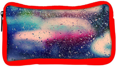 

Snoogg Eco Friendly Canvas Colorful Water Drops Designer Student Pen Pencil Case Coin Purse Pouch Cosmetic Makeup Bag (RED) Pouch(Multicolor)