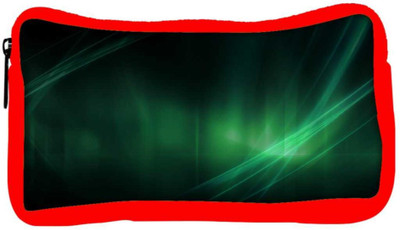 

Snoogg Eco Friendly Canvas Abstract Green Designer Student Pen Pencil Case Coin Purse Pouch Cosmetic Makeup Bag (RED) Pouch(Multicolor)