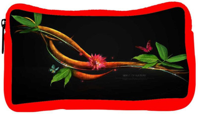 

Snoogg Eco Friendly Canvas Abstract Tree Branch Designer Student Pen Pencil Case Coin Purse Pouch Cosmetic Makeup Bag (RED) Pouch(Multicolor)