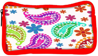

Snoogg Eco Friendly Canvas Abstract Pattern White Designer Student Pen Pencil Case Coin Purse Pouch Cosmetic Makeup Bag (RED) Pouch(Multicolor)