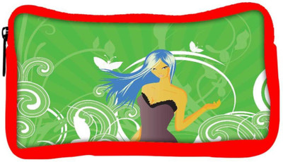 

Snoogg Eco Friendly Canvas Abstract Illustration Student Pen Pencil Case Coin Purse Pouch Cosmetic Makeup Bag (RED) Pouch(Multicolor)