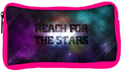 

Snoogg Eco Friendly Canvas Reach For The Stars Designer Student Pen Pencil Case Coin Purse Pouch Cosmetic Makeup Bag (PINK) Pouch(Multicolor)