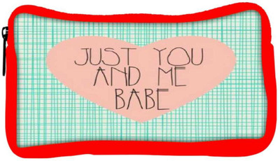 

Snoogg Eco Friendly Canvas Just You And Me Babe Student Pen Pencil Case Coin Purse Pouch Cosmetic Makeup Bag (RED) Pouch(Multicolor)