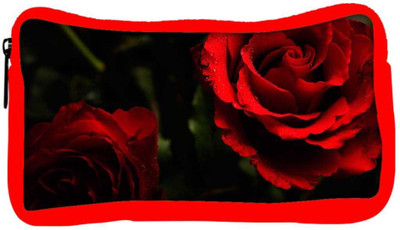 

Snoogg Eco Friendly Canvas Red Rose Designer Student Pen Pencil Case Coin Purse Pouch Cosmetic Makeup Bag (RED) Pouch(Multicolor)