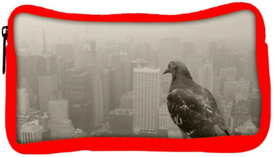 

Snoogg Eco Friendly Canvas Empire State Pigeon Designer Student Pen Pencil Case Coin Purse Pouch Cosmetic Makeup Bag (RED) Pouch(Multicolor)