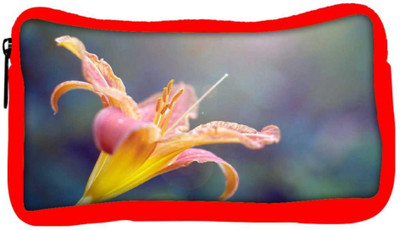 

Snoogg Eco Friendly Canvas Yellow Flower And Butterfly Designer Student Pen Pencil Case Coin Purse Pouch Cosmetic Makeup Bag (RED) Pouch(Multicolor)