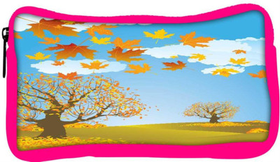 

Snoogg Eco Friendly Canvas Autumn Background Vector Student Pen Pencil Case Coin Purse Pouch Cosmetic Makeup Bag (PINK) Pouch(Multicolor)