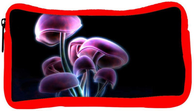 

Snoogg Eco Friendly Canvas Neon Mushroom Designer Student Pen Pencil Case Coin Purse Pouch Cosmetic Makeup Bag (RED) Pouch(Multicolor)