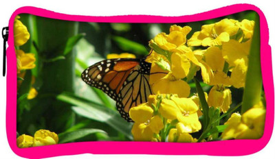 

Snoogg Eco Friendly Canvas Butterfly In Yellow Flower Designer Student Pen Pencil Case Coin Purse Pouch Cosmetic Makeup Bag (PINK) Pouch(Multicolor)