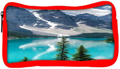 

Snoogg Eco Friendly Canvas Mountain And Lake Designer Student Pen Pencil Case Coin Purse Pouch Cosmetic Makeup Bag (RED) Pouch(Multicolor)
