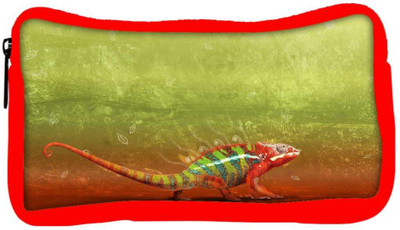 

Snoogg Eco Friendly Canvas Red Chameleon Designer Student Pen Pencil Case Coin Purse Pouch Cosmetic Makeup Bag (RED) Pouch(Multicolor)