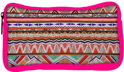 

Snoogg Eco Friendly Canvas Fabric Aztec Student Pen Pencil Case Coin Purse Pouch Cosmetic Makeup Bag (PINK) Pouch(Multicolor)