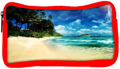 

Snoogg Eco Friendly Canvas Perfect Vacation Spot Designer Student Pen Pencil Case Coin Purse Pouch Cosmetic Makeup Bag (RED) Pouch(Multicolor)