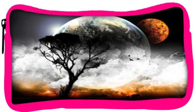 

Snoogg Eco Friendly Canvas Amazing Evening Curse Designer Student Pen Pencil Case Coin Purse Pouch Cosmetic Makeup Bag (PINK) Pouch(Multicolor)