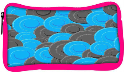 

Snoogg Eco Friendly Canvas Blue Grey Pattern Designer Student Pen Pencil Case Coin Purse Pouch Cosmetic Makeup Bag (PINK) Pouch(Multicolor)
