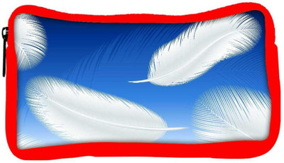 

Snoogg Eco Friendly Canvas Feathers Vector Student Pen Pencil Case Coin Purse Pouch Cosmetic Makeup Bag (RED) Pouch(Multicolor)