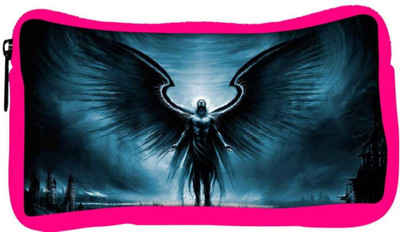

Snoogg Eco Friendly Canvas The Dark Angel Designer Student Pen Pencil Case Coin Purse Pouch Cosmetic Makeup Bag (PINK) Pouch(Multicolor)