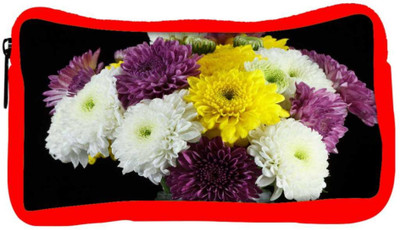 

Snoogg Eco Friendly Canvas Chrysanthemum Daisies Student Pen Pencil Case Coin Purse Pouch Cosmetic Makeup Bag (RED) Pouch(Multicolor)