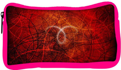 

Snoogg Eco Friendly Canvas Abstract Red Design Designer Student Pen Pencil Case Coin Purse Pouch Cosmetic Makeup Bag (PINK) Pouch(Multicolor)