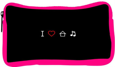 

Snoogg Eco Friendly Canvas I Love House Music Designer Student Pen Pencil Case Coin Purse Pouch Cosmetic Makeup Bag (PINK) Pouch(Multicolor)