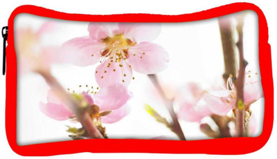 

Snoogg Eco Friendly Canvas Spring Flowering Cherry Designer Student Pen Pencil Case Coin Purse Pouch Cosmetic Makeup Bag (RED) Pouch(Multicolor)