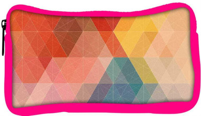 

Snoogg Eco Friendly Canvas Design Polygon Student Pen Pencil Case Coin Purse Pouch Cosmetic Makeup Bag (PINK) Pouch(Multicolor)