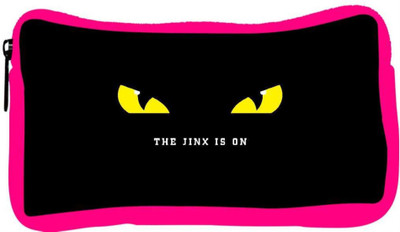 

Snoogg Eco Friendly Canvas Jinx Is On Designer Student Pen Pencil Case Coin Purse Pouch Cosmetic Makeup Bag (PINK) Pouch(Multicolor)