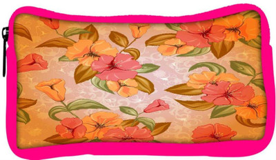 

Snoogg Eco Friendly Canvas Mixed Floral Pattern Designer Student Pen Pencil Case Coin Purse Pouch Cosmetic Makeup Bag (PINK) Pouch(Multicolor)