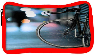 

Snoogg Eco Friendly Canvas Bicycles Digital Art Student Pen Pencil Case Coin Purse Pouch Cosmetic Makeup Bag (RED) Pouch(Multicolor)
