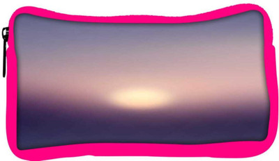 

Snoogg Eco Friendly Canvas Blurry Sunrise Student Pen Pencil Case Coin Purse Pouch Cosmetic Makeup Bag (PINK) Pouch(Multicolor)