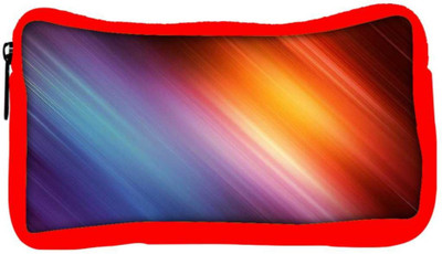 

Snoogg Eco Friendly Canvas Abstract Rays Of Color Designer Student Pen Pencil Case Coin Purse Pouch Cosmetic Makeup Bag (RED) Pouch(Multicolor)