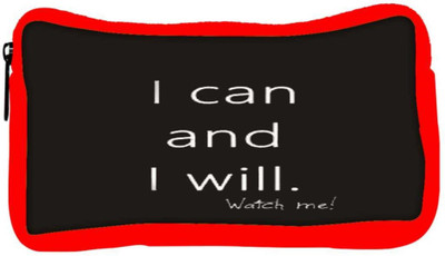 

Snoogg Eco Friendly Canvas Watch Me! Student Pen Pencil Case Coin Purse Pouch Cosmetic Makeup Bag (RED) Pouch(Multicolor)
