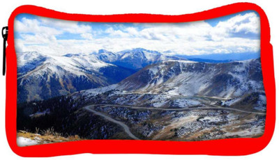

Snoogg Eco Friendly Canvas Snowy Hills Designer Student Pen Pencil Case Coin Purse Pouch Cosmetic Makeup Bag (RED) Pouch(Multicolor)