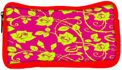 

Snoogg Eco Friendly Canvas Yellow Roses Leaves Designer Student Pen Pencil Case Coin Purse Pouch Cosmetic Makeup Bag (RED) Pouch(Multicolor)