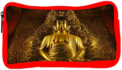 

Snoogg Eco Friendly Canvas Bhudda Designer Student Pen Pencil Case Coin Purse Pouch Cosmetic Makeup Bag (RED) Pouch(Multicolor)