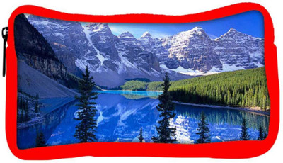 

Snoogg Eco Friendly Canvas White Big Mountains Designer Student Pen Pencil Case Coin Purse Pouch Cosmetic Makeup Bag (RED) Pouch(Multicolor)