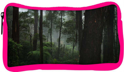 

Snoogg Eco Friendly Canvas Early Morning Forest Designer Student Pen Pencil Case Coin Purse Pouch Cosmetic Makeup Bag (PINK) Pouch(Multicolor)