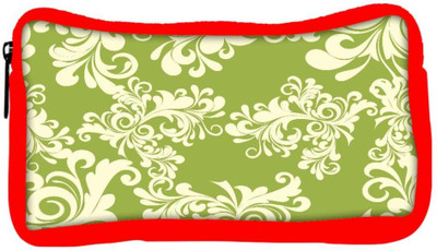 

Snoogg Eco Friendly Canvas Abstract White Green Pattern Designer Student Pen Pencil Case Coin Purse Pouch Cosmetic Makeup Bag (RED) Pouch(Multicolor)