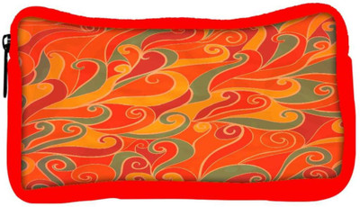 

Snoogg Eco Friendly Canvas Ornage Pattern Designer Student Pen Pencil Case Coin Purse Pouch Cosmetic Makeup Bag (RED) Pouch(Multicolor)