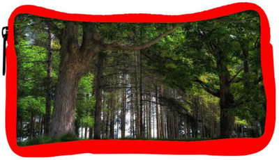 

Snoogg Eco Friendly Canvas Big Trees Designer Student Pen Pencil Case Coin Purse Pouch Cosmetic Makeup Bag (RED) Pouch(Multicolor)