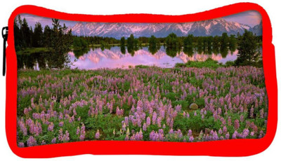 

Snoogg Eco Friendly Canvas Pink Flowers Designer Student Pen Pencil Case Coin Purse Pouch Cosmetic Makeup Bag (RED) Pouch(Multicolor)