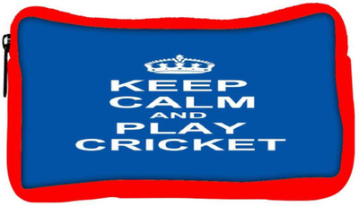 

Snoogg Eco Friendly Canvas Keep Calm And Play Cricket Student Pen Pencil Case Coin Purse Pouch Cosmetic Makeup Bag (RED) Pouch(Multicolor)