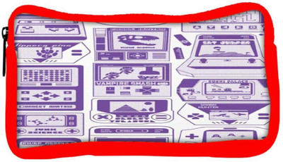 

Snoogg Eco Friendly Canvas Video Gamer'S Dream Student Pen Pencil Case Coin Purse Pouch Cosmetic Makeup Bag (RED) Pouch(Multicolor)