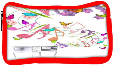 

Snoogg Eco Friendly Canvas Floral Background Student Pen Pencil Case Coin Purse Pouch Cosmetic Makeup Bag (RED) Pouch(Multicolor)