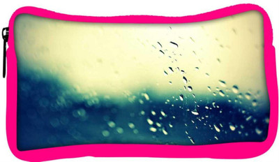 

Snoogg Eco Friendly Canvas Water Drops Designer Student Pen Pencil Case Coin Purse Pouch Cosmetic Makeup Bag (PINK) Pouch(Multicolor)