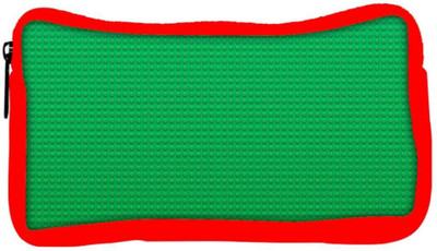 

Snoogg Eco Friendly Canvas Green Dots Abstract Designer Student Pen Pencil Case Coin Purse Pouch Cosmetic Makeup Bag (RED) Pouch(Multicolor)