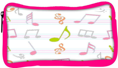 

Snoogg Eco Friendly Canvas Colorful Music Strings Designer Student Pen Pencil Case Coin Purse Pouch Cosmetic Makeup Bag (PINK) Pouch(Multicolor)