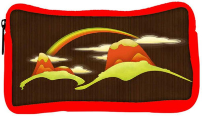 

Snoogg Eco Friendly Canvas Rainbow Above The Mountains 2688 Student Pen Pencil Case Coin Purse Pouch Cosmetic Makeup Bag (RED) Pouch(Multicolor)