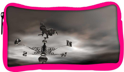 

Snoogg Eco Friendly Canvas Anemometer Student Pen Pencil Case Coin Purse Pouch Cosmetic Makeup Bag (PINK) Pouch(Multicolor)